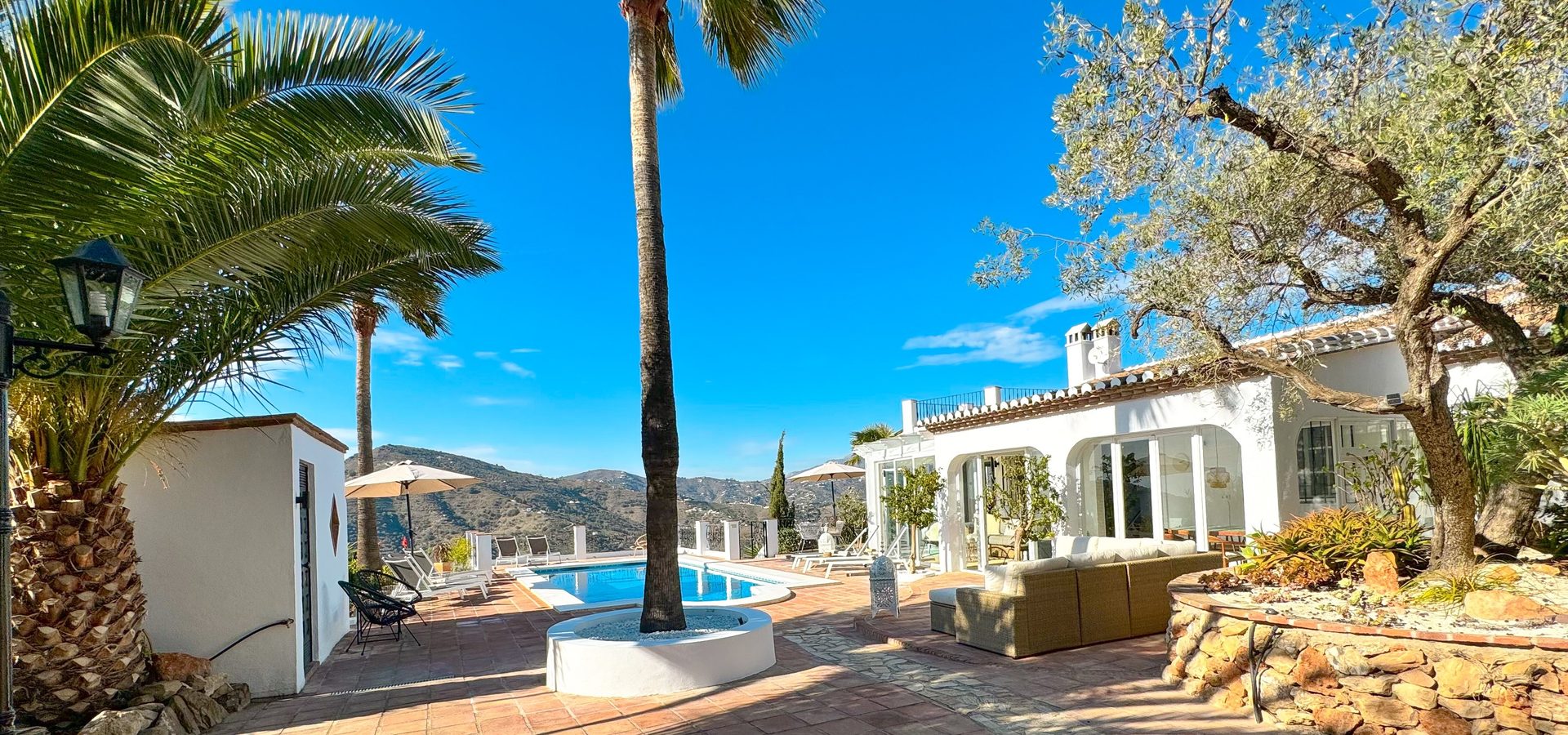Private pool at Casa Mango holiday villa, Frigiliana